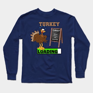 Funny Stressed Turkey Thanksgiving Day Dinner Long Sleeve T-Shirt